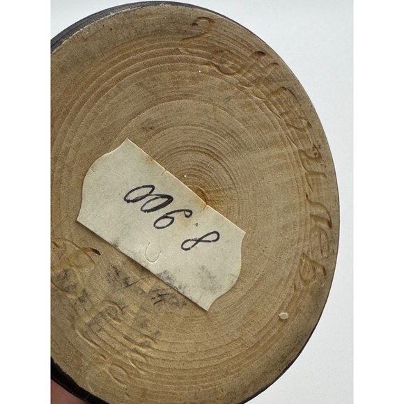 VINTAGE RUSSIAN HAND PAINTED WOOD LACQUER EGG WITH Stand - Picture 5 of 5